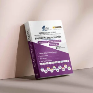 Endodontics Prometric exam preparation book 2026 by Rapid Access Guide, featuring endodontic MCQs, practice exams, updated explanations, and coverage for DHA, MOH, DOH HAAD, DHCC, OMSB, SCFHS, QCHP, and NHRA