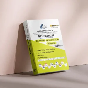 Optometrist Rapid Access Guide Prometric exam preparation book with updated clinical MCQs for Gulf licensing exams